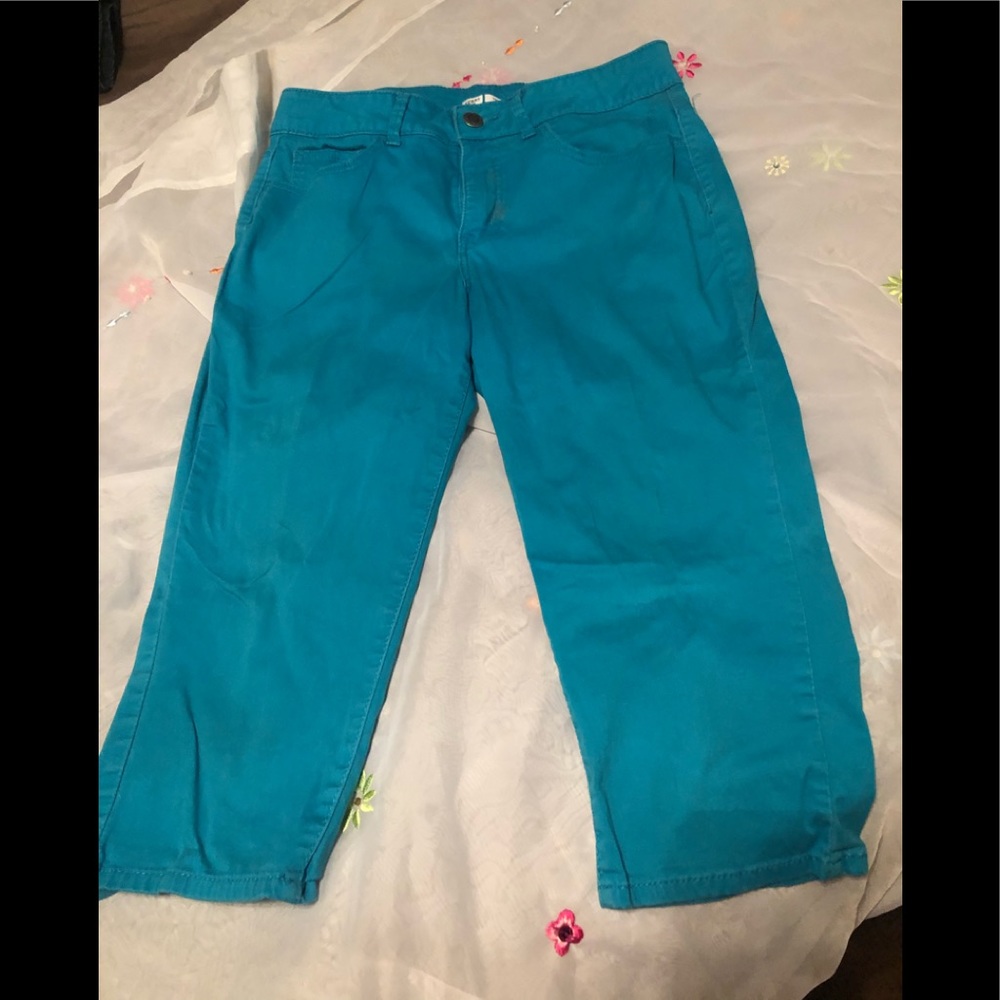 Blue capris